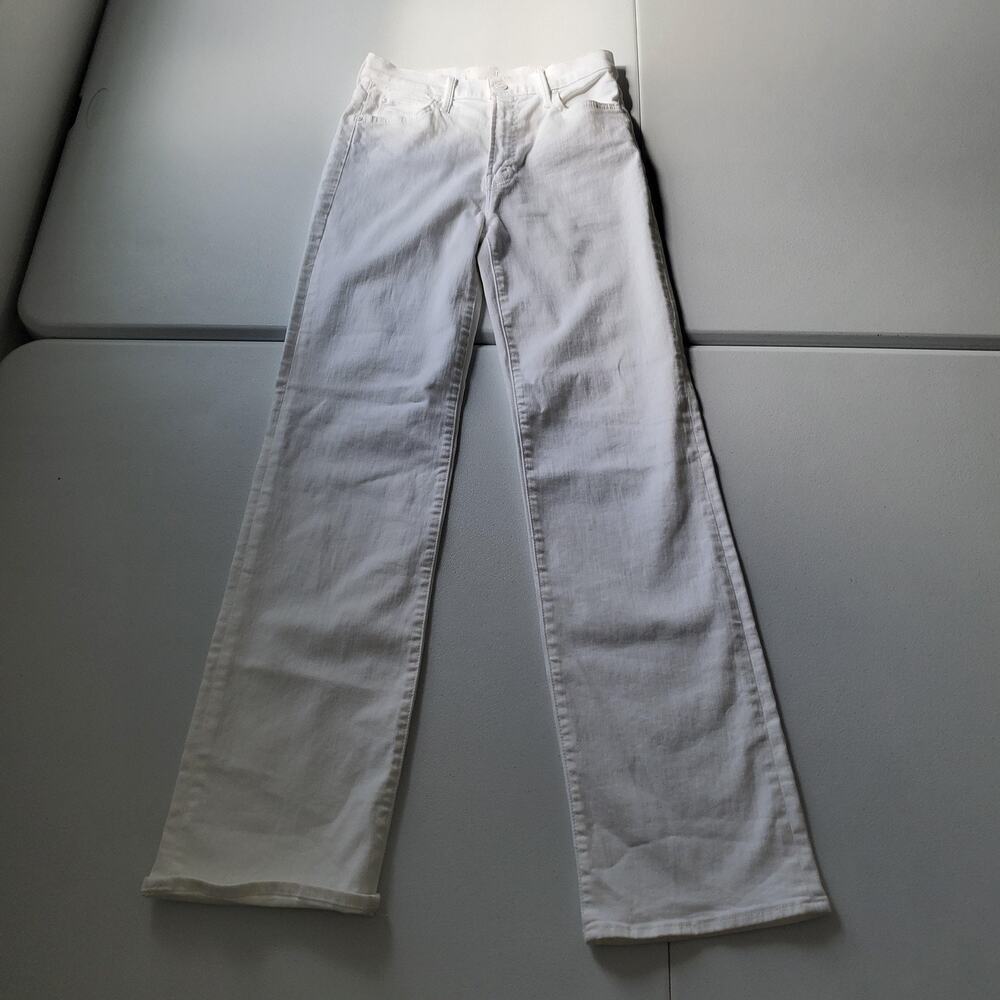 MOTHER White The Kick It Jeans - Women's Wide Leg